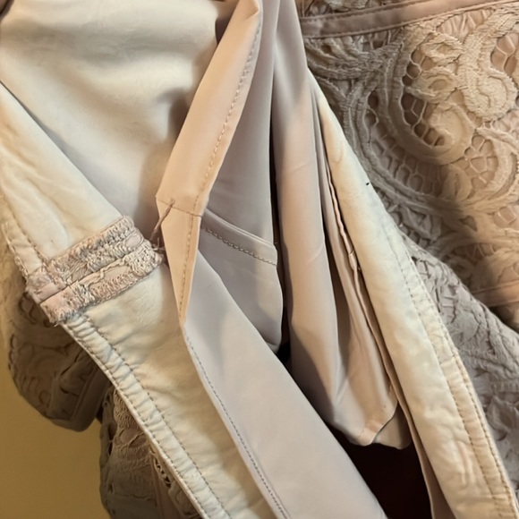 BCBGMAXAZRIA Lavender Sleeveless Lace Asymmetrical Layered Mini Dress 0 - Picture 12 of 16